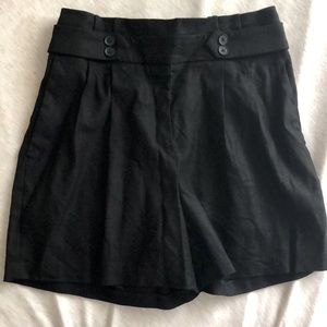 Express black fabric shorts, size XS